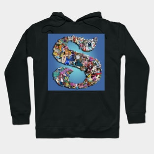 Alice in Wonderland collage S Hoodie